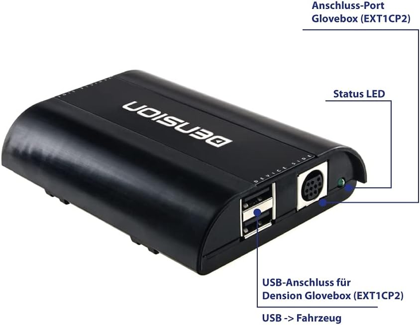 DENSION DAB+U (DBU3GEN) Universal Digitalradio DAB+ Interface + Glasklebeantenne DAB1ANT für Fahrzeu