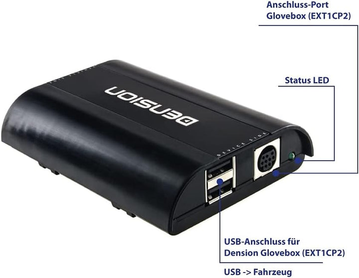 DENSION DAB+U (DBU3GEN) Universal Digitalradio DAB+ Interface + Glasklebeantenne DAB1ANT für Fahrzeu