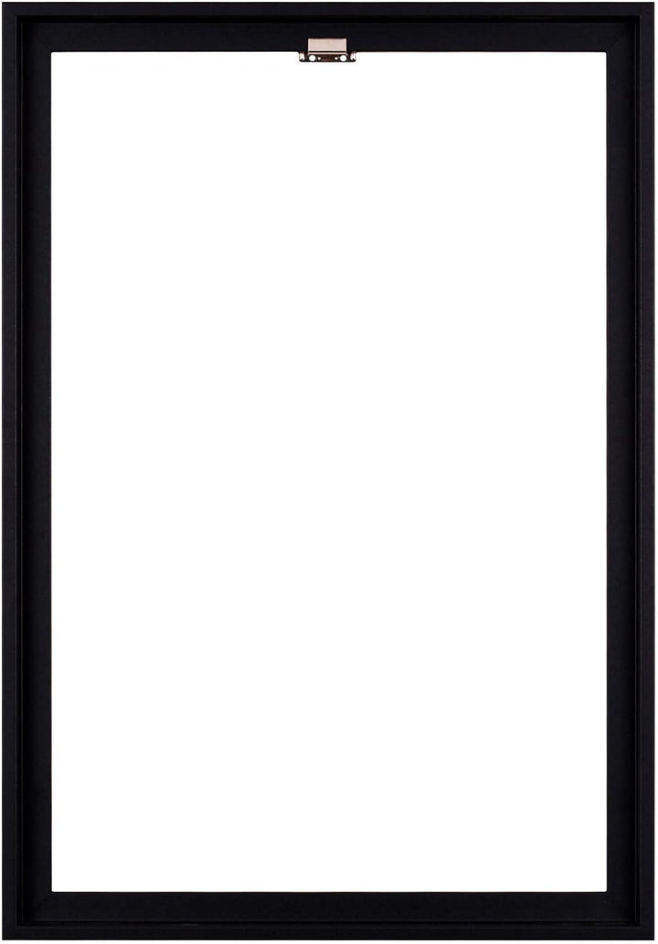 Rahmendesign24 Schattenfugenrahmen Oslo für Keilrahmenbilder und Leinwände 42x59,4 (DIN A2) Schwarz