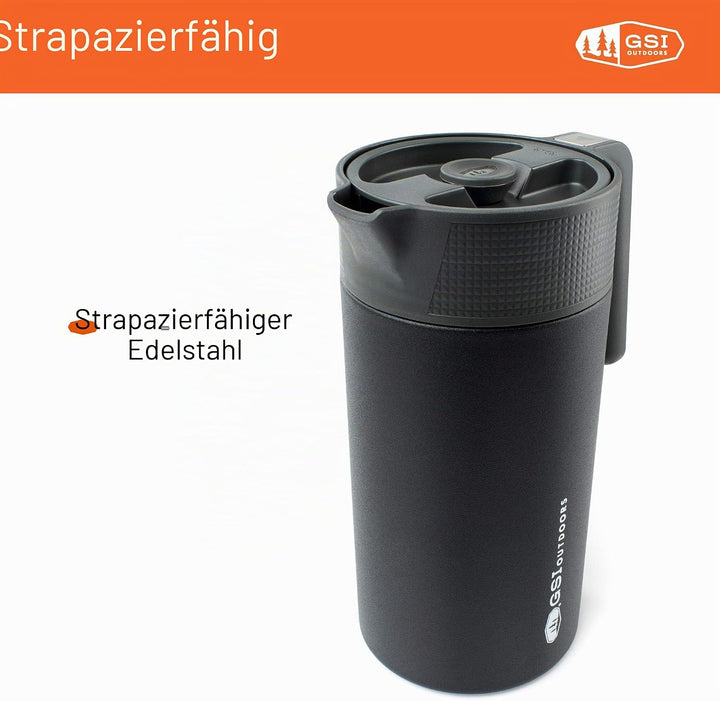 GSI Glacier Stainless Kafeepresse schwarz, Schwarz