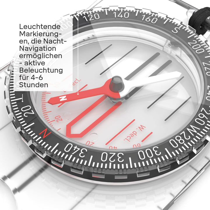 Silva Kompass Outdoor - Ranger No. 3 Wanderkompass - Kartenmassstäbe 1:25k & 1:50k - Marschkompass G