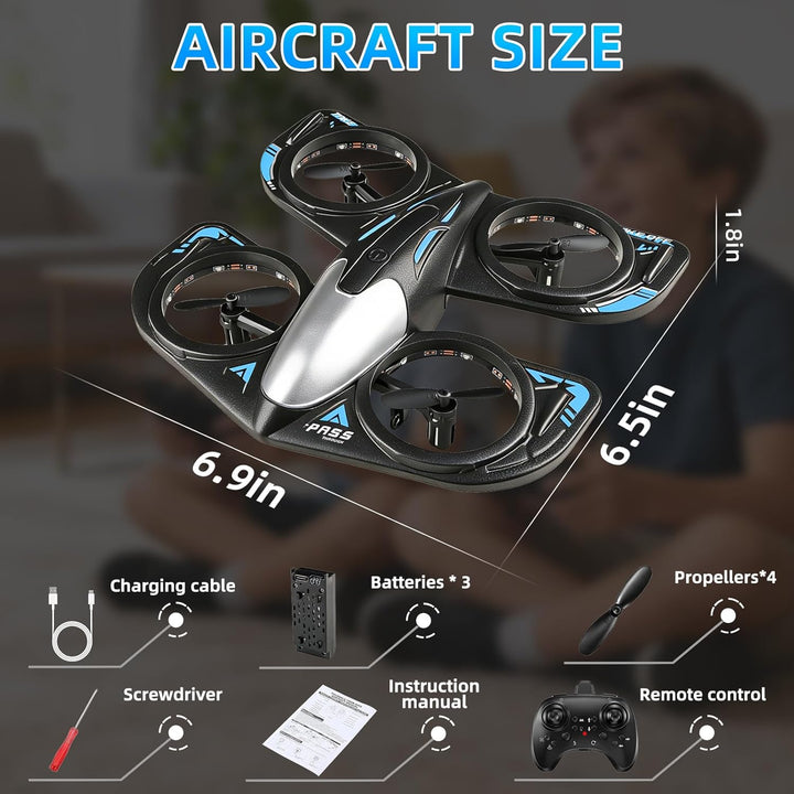 Mini Drohne,Schaumstoff RC Flugzeuge,RC Quadcopter mit LED-Licht, Drohne für Kinder,Quadrocopter mit