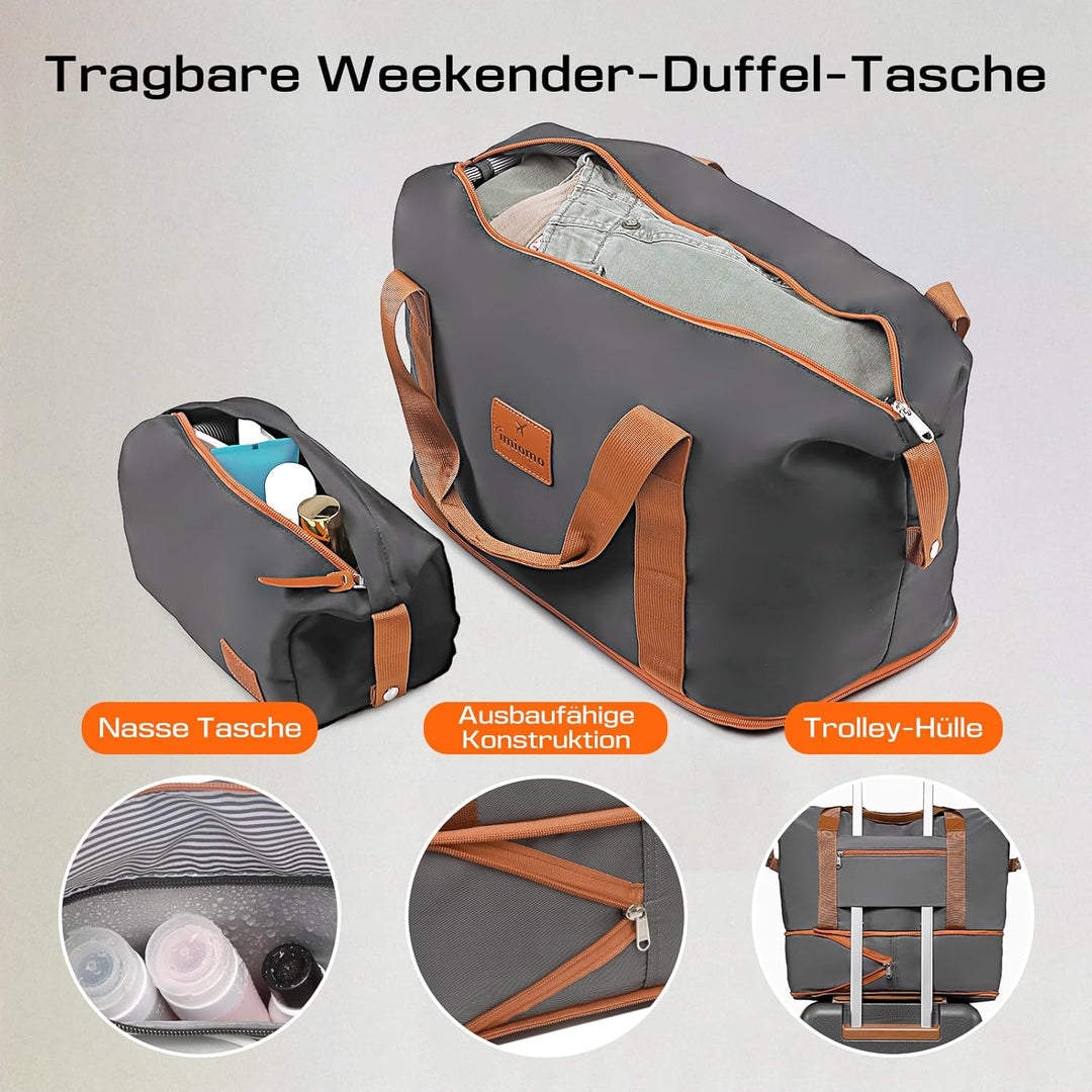 Joyway Koffer Trolleys Handgepäck Koffer, Hartschalen Reisekoffer mit 4 Rollen und TSA Schloss, Erwe