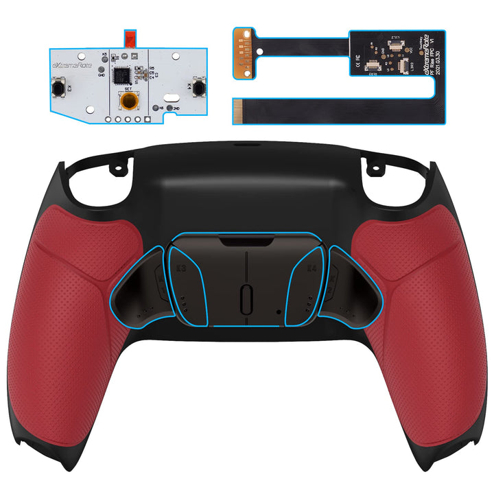 eXtremeRate Programmierbar RISE4 Remap Kit für ps5 Controller BDM-010/020,Real Metal Buttons(RMB) Re
