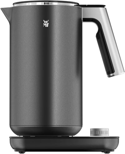 WMF Master Wasserkocher doppelwandig, Edelstahl, 1,3l, elektrischer Wasserkocher, sicher isolierter