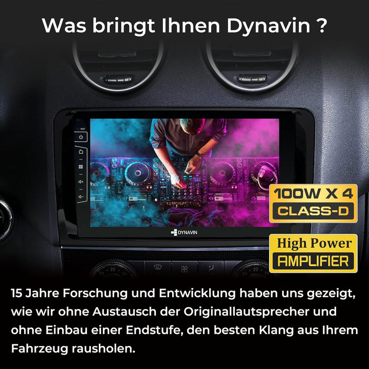 DYNAVIN Android Autoradio Navi für Mercedes ML W164 2005-2011 GL X164 2006-2012 : mit 4 * 100W DSP V