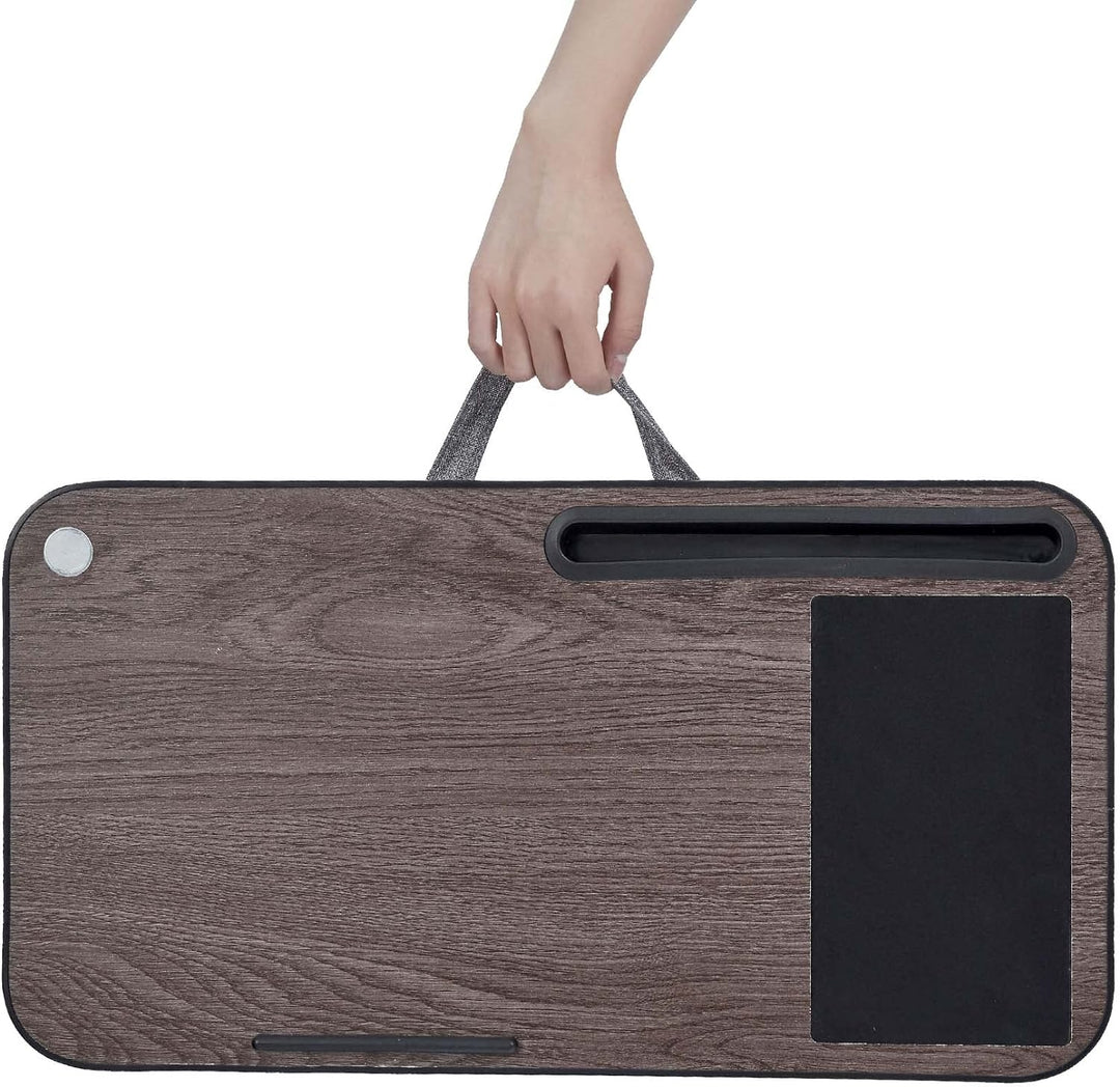 Teamson Home Tragbarer Schoss-Schreibtisch für Laptop-Computer mit gepolstertem Boden, abnehmbarem L