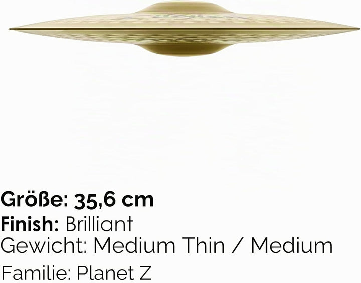 Zildjian ZP14PR Planet Z Series - Hi-Hat Pair Cymbal - 14" 14 Zoll Hi-Hat Pair NEU, 14 Zoll Hi-Hat P
