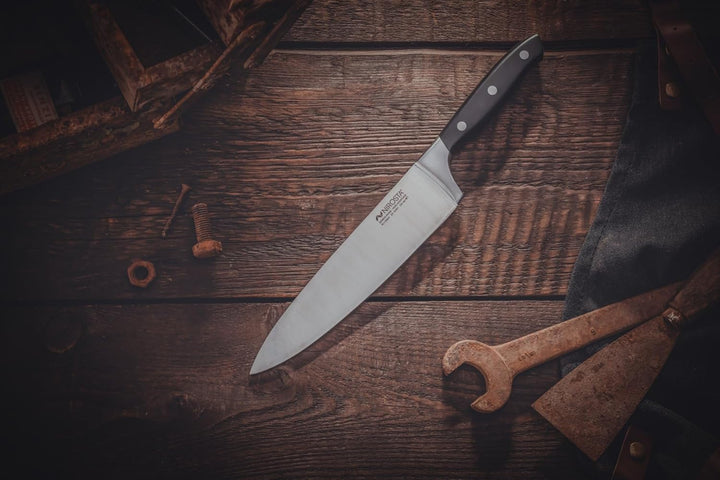 Nirosta Kochmesser Trinity 34 cm – Hochwertiger Edelstahl – Scharfes Messer in Profi-Qualität für Ob