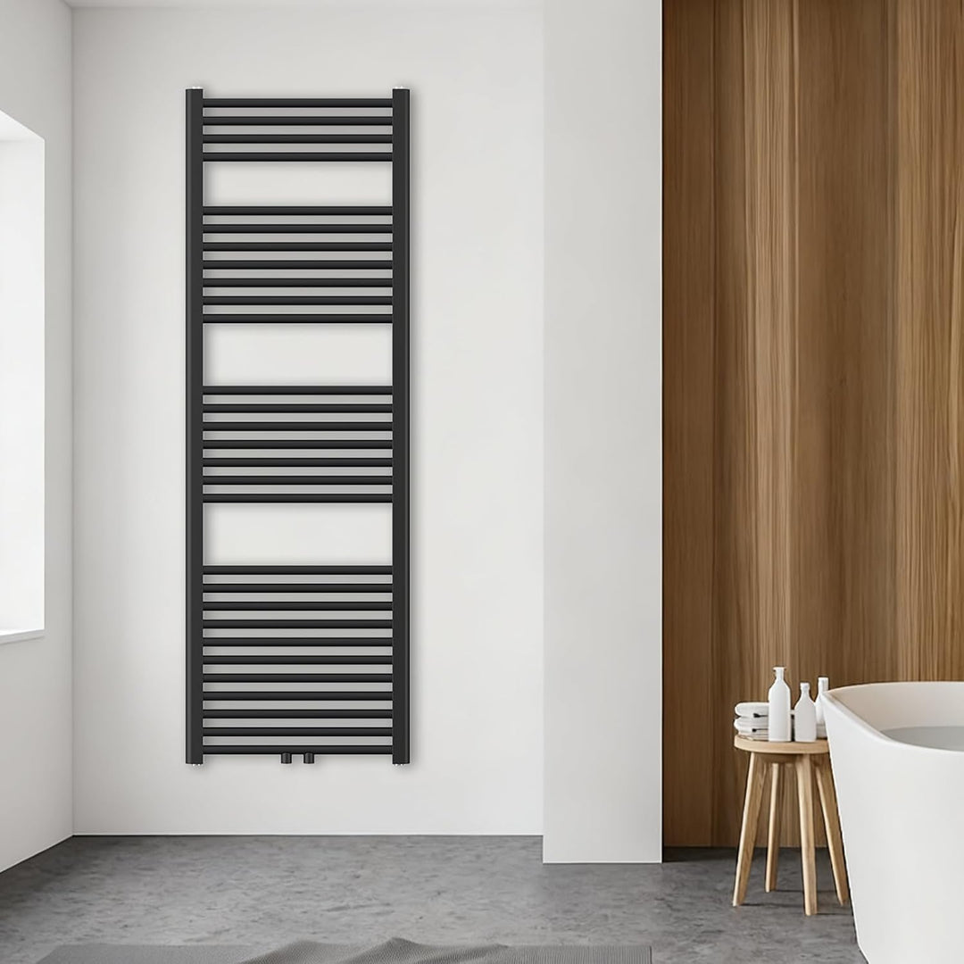 YEAUPE PRO Badheizkörper 1500x500mm Handtuchheizkörper Wandmontiert Flachheizkörper mit Handtuchhalt