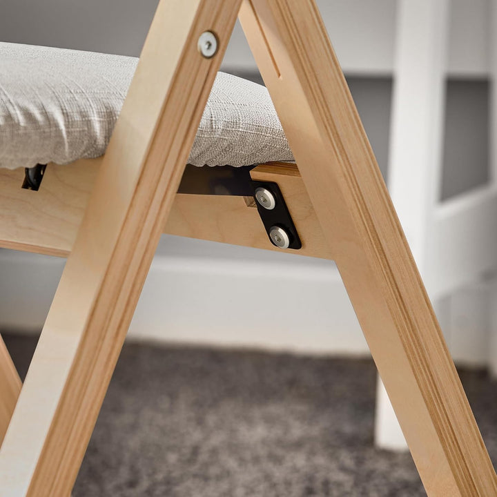 SoBuy FST40-HG Klappstuhl Küchenstuhl mit gepolsterter Sitzfläche und Lehne grau, Grau