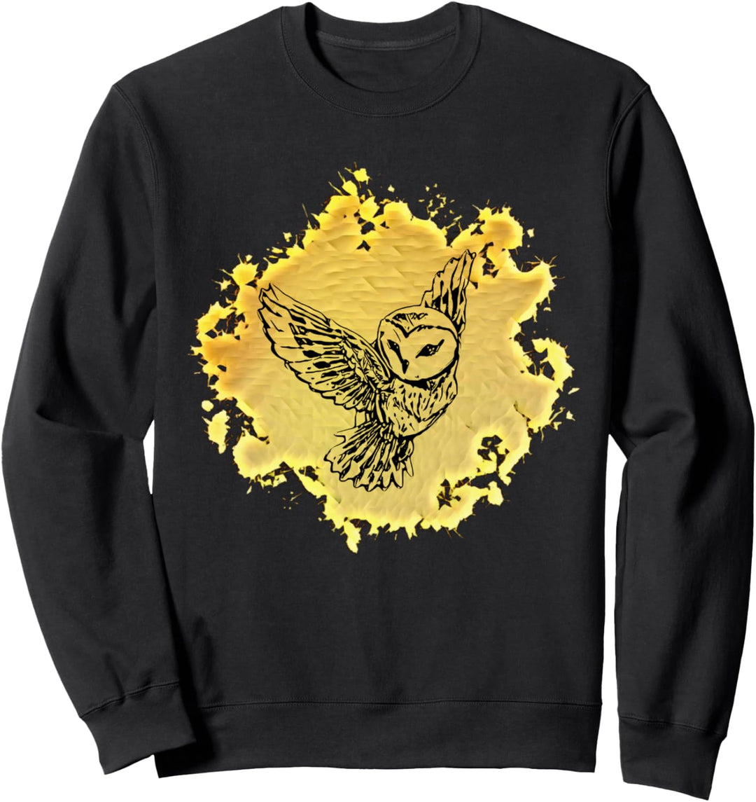 Eule Motiv Raubvogel Vögel Tiere Krallen Schnabel Eulen Sweatshirt
