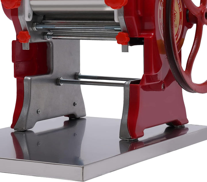 Soudesileim Manuelle Nudelmaschine Edelstahl,38 * 28 * 26cm Pasta Maker mit 3mm Nudelschneider, Gehä