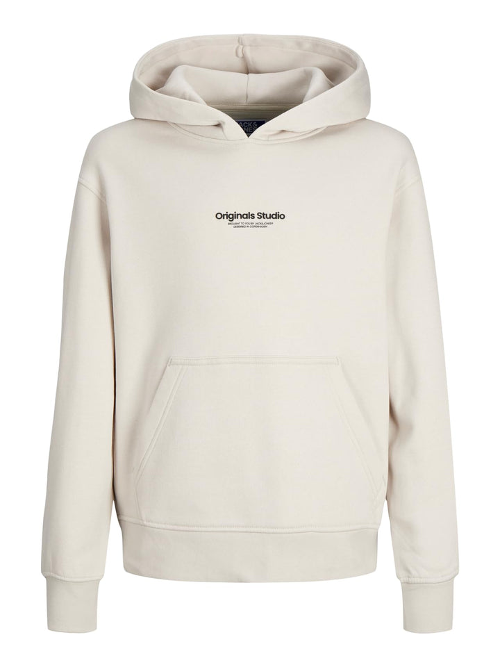 JACK & JONES Boy Kapuzenpullover Gedruckt Kapuzenpullover Junior 128 Moonbeam, 128 Moonbeam