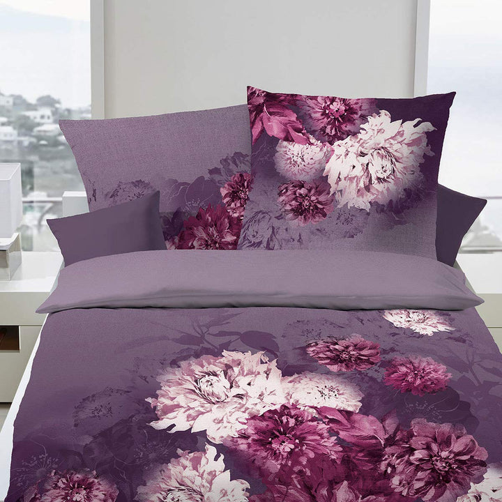 Biber Wendebettwäsche Flamenco violett 1 Bettbezug 135 x 200 cm + 1 Kissenbezug 80 x 80 cm