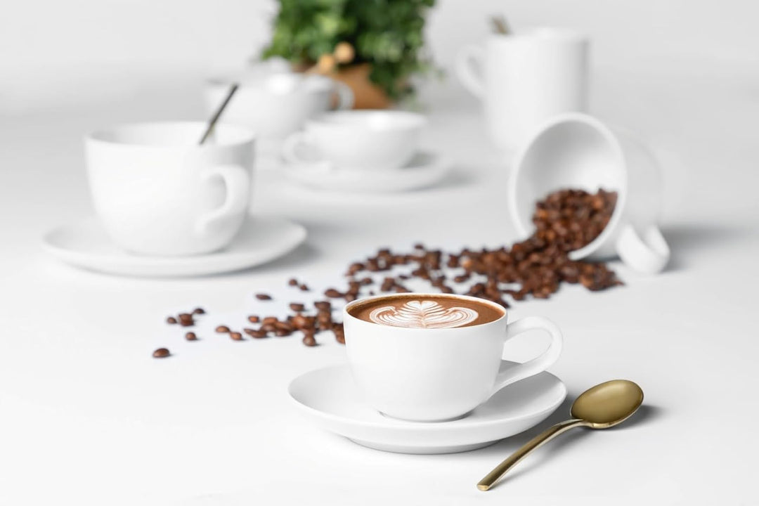Seltmann Weiden 001.764446 Kaffeeservice 18-teilig, Porzellan, Weiss
