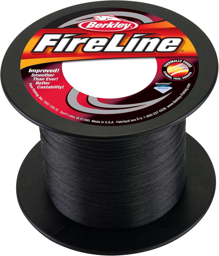 BERKLEY FireLine Fused Original 150m, 300m & 1800m - Angelschnur 300 m Smoke 0.32 mm, 300 m Smoke 0.