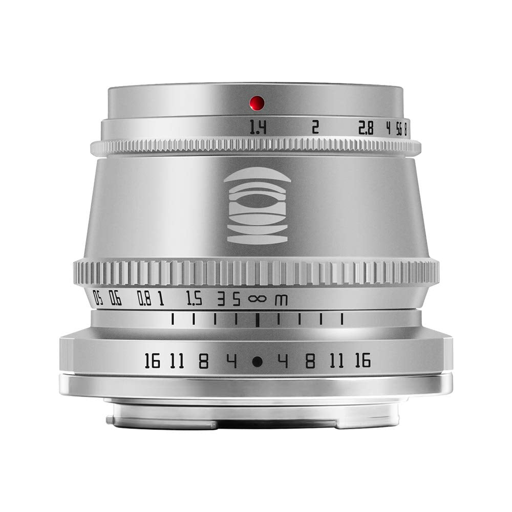 TT Artisan 35mm F1.4 APS-C Objekt Anschluss Leica L Sigma Panasonic Mount Silver Weitwinkelobjektiv