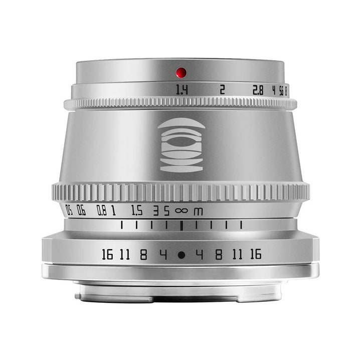TT Artisan 35mm F1.4 APS-C Objekt Anschluss Leica L Sigma Panasonic Mount Silver Weitwinkelobjektiv
