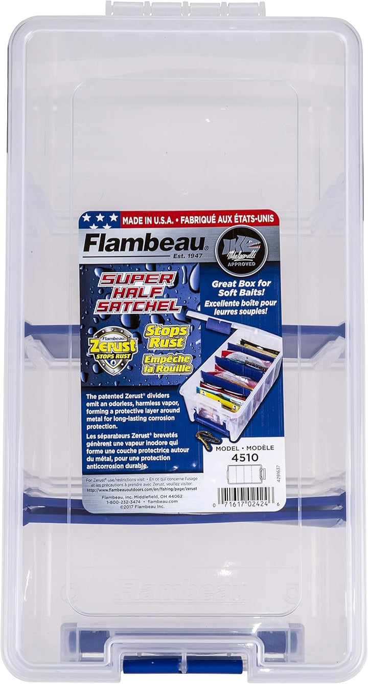 Flambeau Outdoors 4510 Super Halbtasche für weiche Köder, 38 x 20 x 15 cm Weicher Köder-Organizer, W
