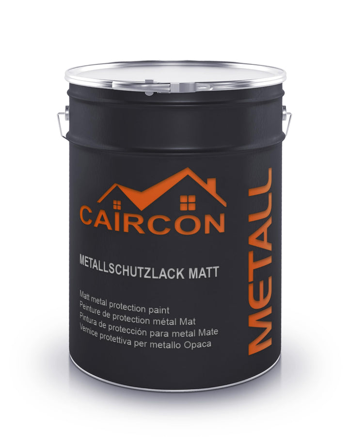 CAIRCON Metallschutzlack MATT 3in1 Metallfarbe Aussen Rostschutzfarbe Anthrazitgrau - 5L 5.00 l (1er