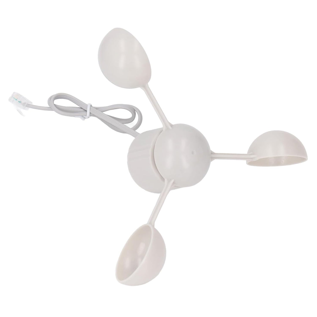 3-Tassen-Anemometer-Cup-Windgeschwindigkeitssensor, RJ11-Anschluss, Windrichtungsanzeige für Wetterm