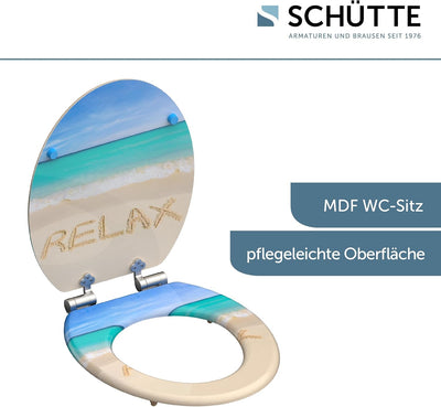 SCHÜTTE 80131 WC-Sitz RELAX, MDF, mit Absenkautomatik Motiv, Relax