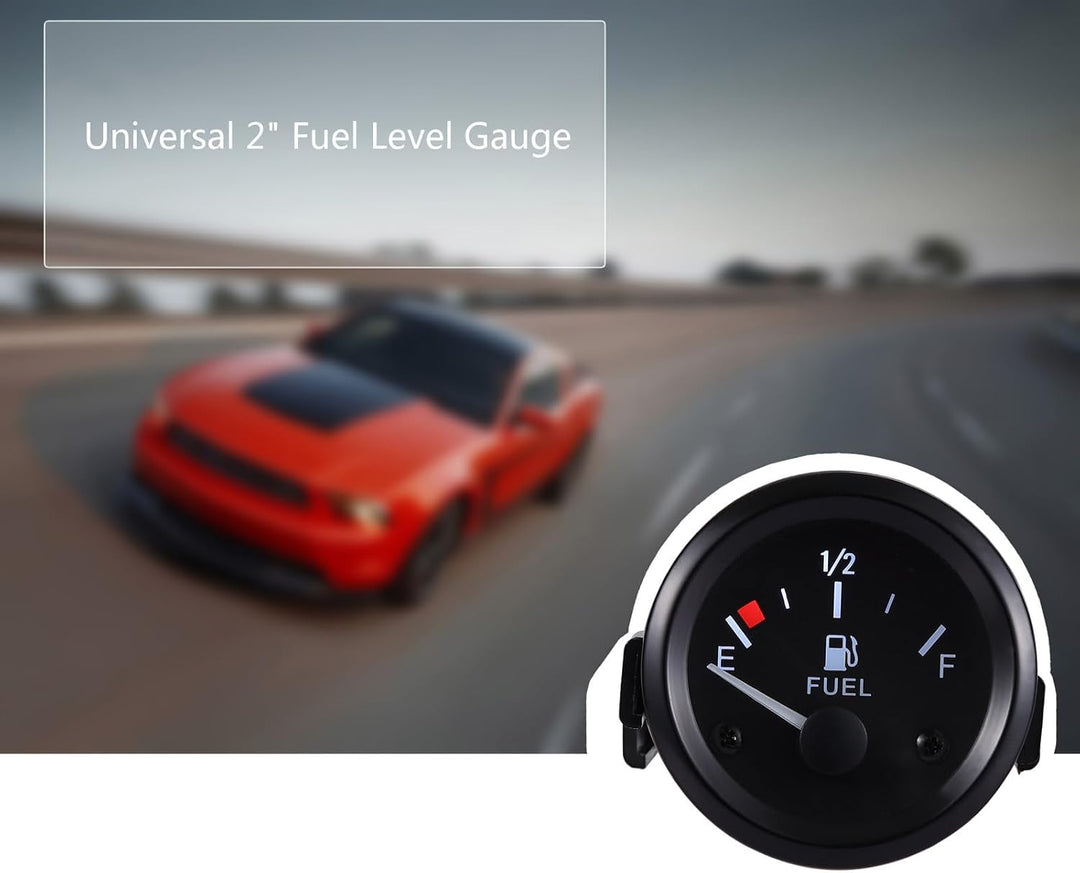 Kraftstoffanzeige,Rupse Universal Auto Kraftstoffstandsanzeige Tankuhr mit Wasserstandssensor Krafts