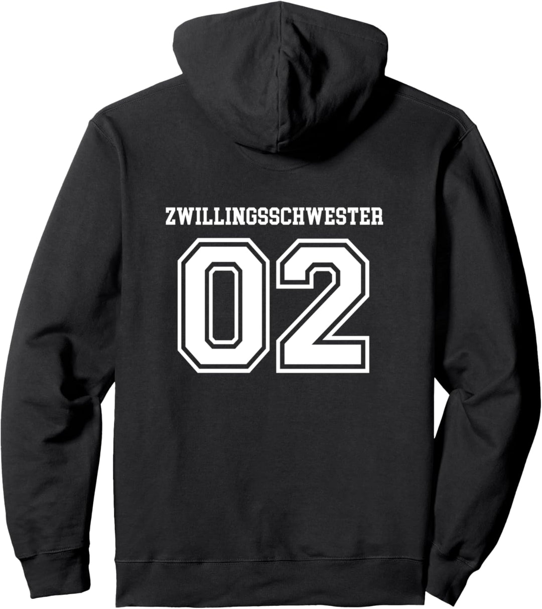 Zwillingsschwester Zwillinge Kleidung Mädchen 2 Schwester Pullover Hoodie