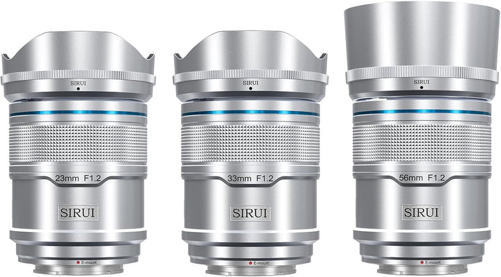 SIRUI Sniper F1.2 Autofokus-Objektiv-Set, 23 mm, 33 mm, 56 mm, Weitwinkel-APS-C Kamera-Objektiv (AS-