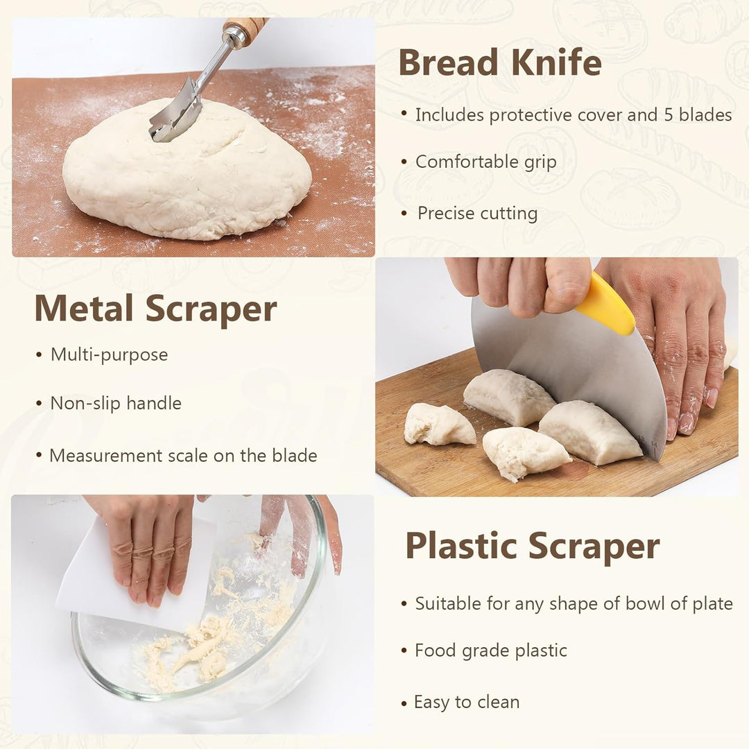 Gärkorb Brot Gärkörbchen Backen Zubehör Brotbackkorb Garkörbe Brotbacken Starter Back Brotkorb Garkö