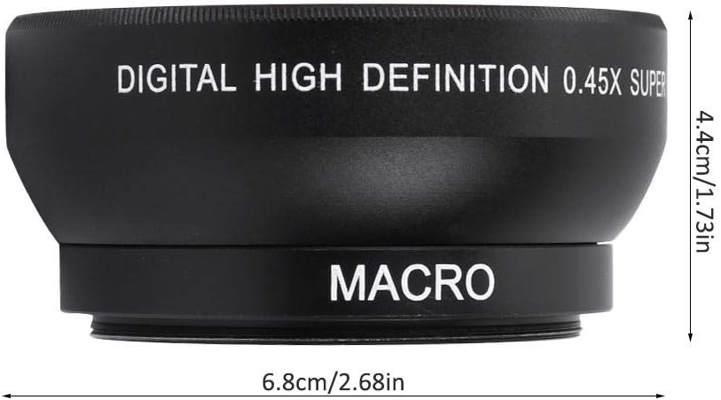 Kamera Objektiv - 0,45-faches Weitwinkel-Kamera Objektiv für 49mm Mount Kamera - wasserdichte/Kratzf