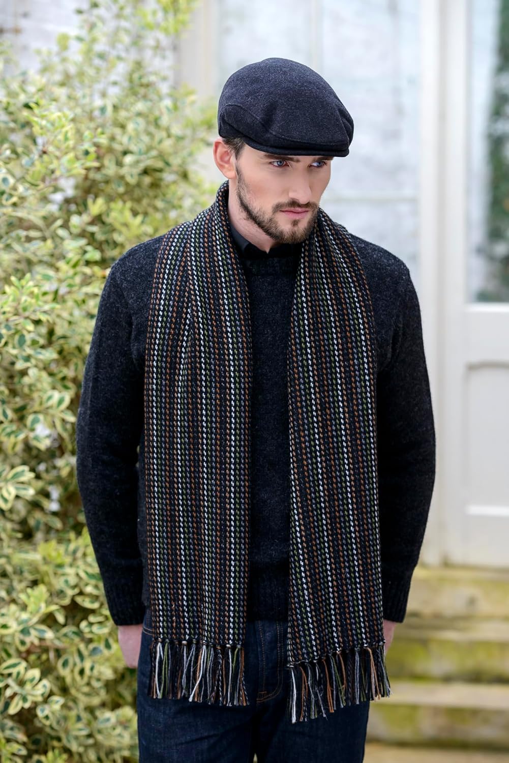 Mucros Weavers Herren Flat Flache Kappe XXL anthrazit, XXL anthrazit