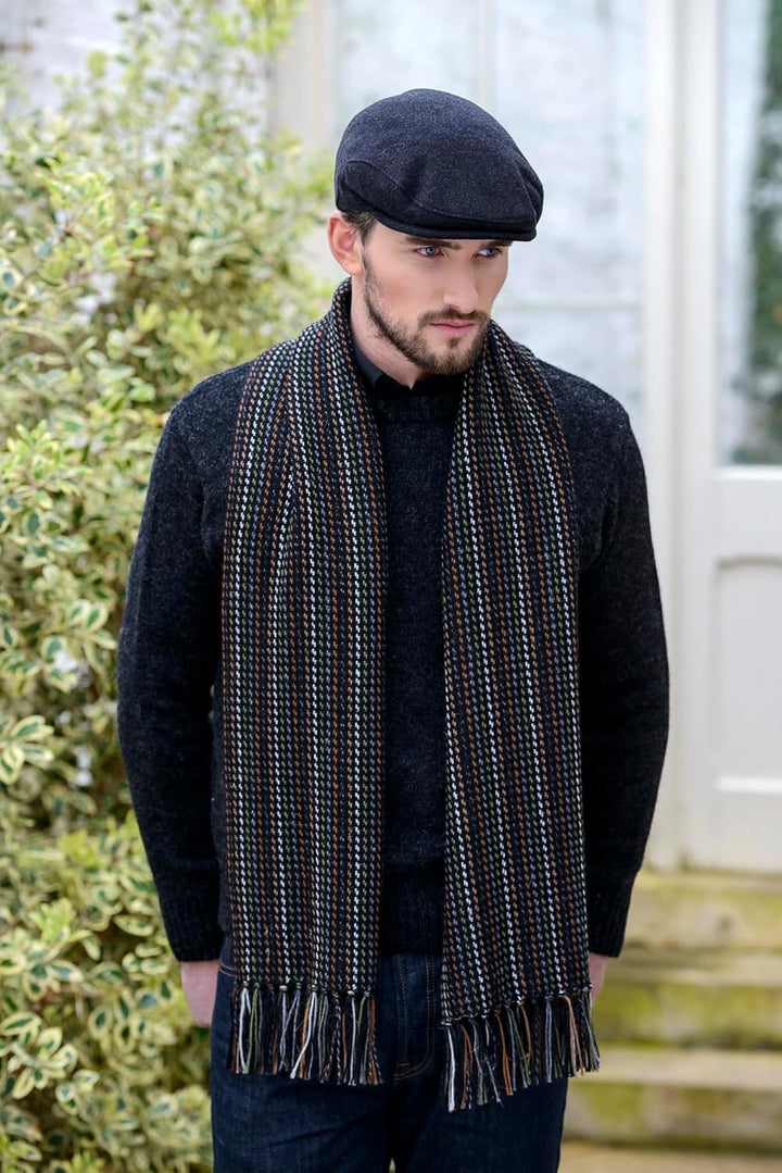 Mucros Weavers Herren Flat Flache Kappe XXL anthrazit, XXL anthrazit