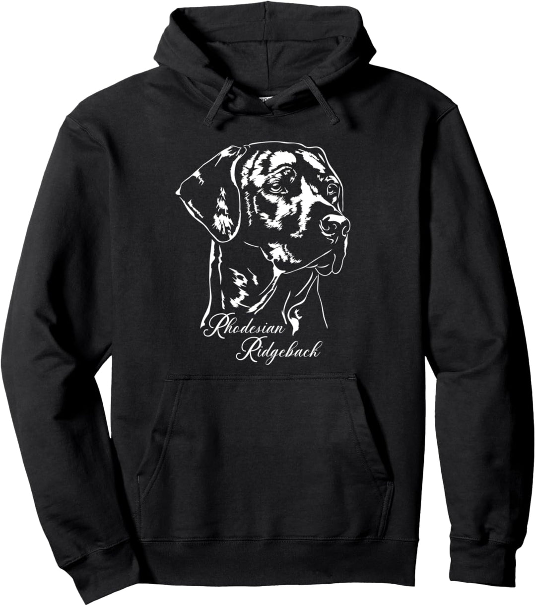 Rhodesian Ridgeback Hund Hunde Hundeportrait Wilsigns Pullover Hoodie
