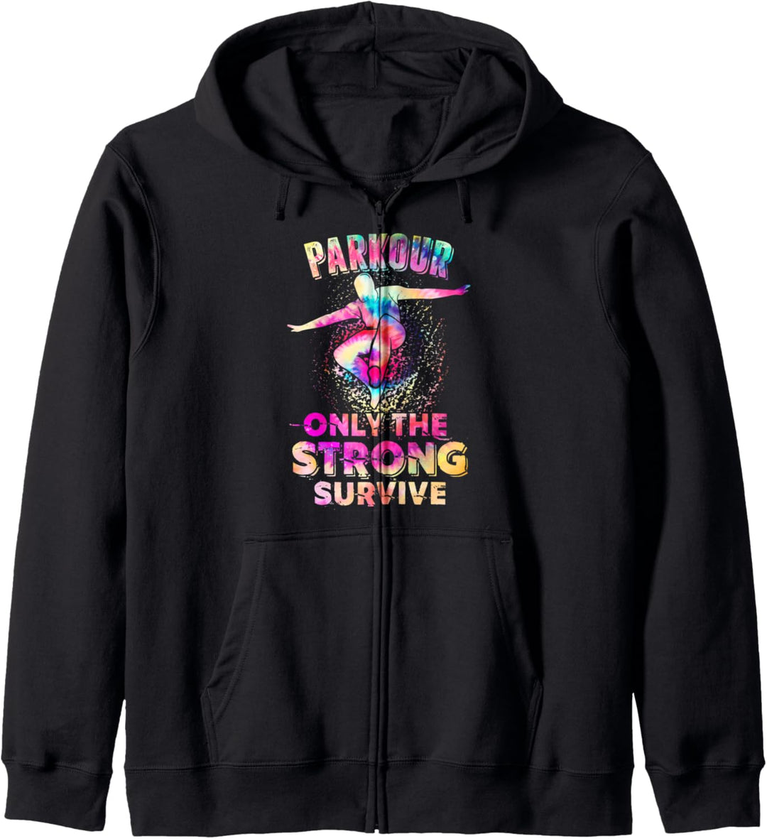 Parkour Urban Gymnast Buntes Regenbogen-Design-Geschenk Kapuzenjacke