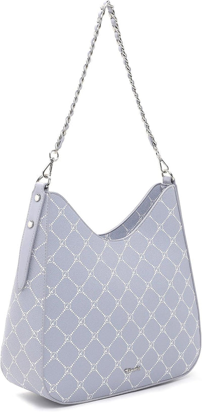 Tamaris Beutel Anastasia Summer 32102 Damen Handtaschen Print Einheitsgrösse Greyblue 855, Einheitsg