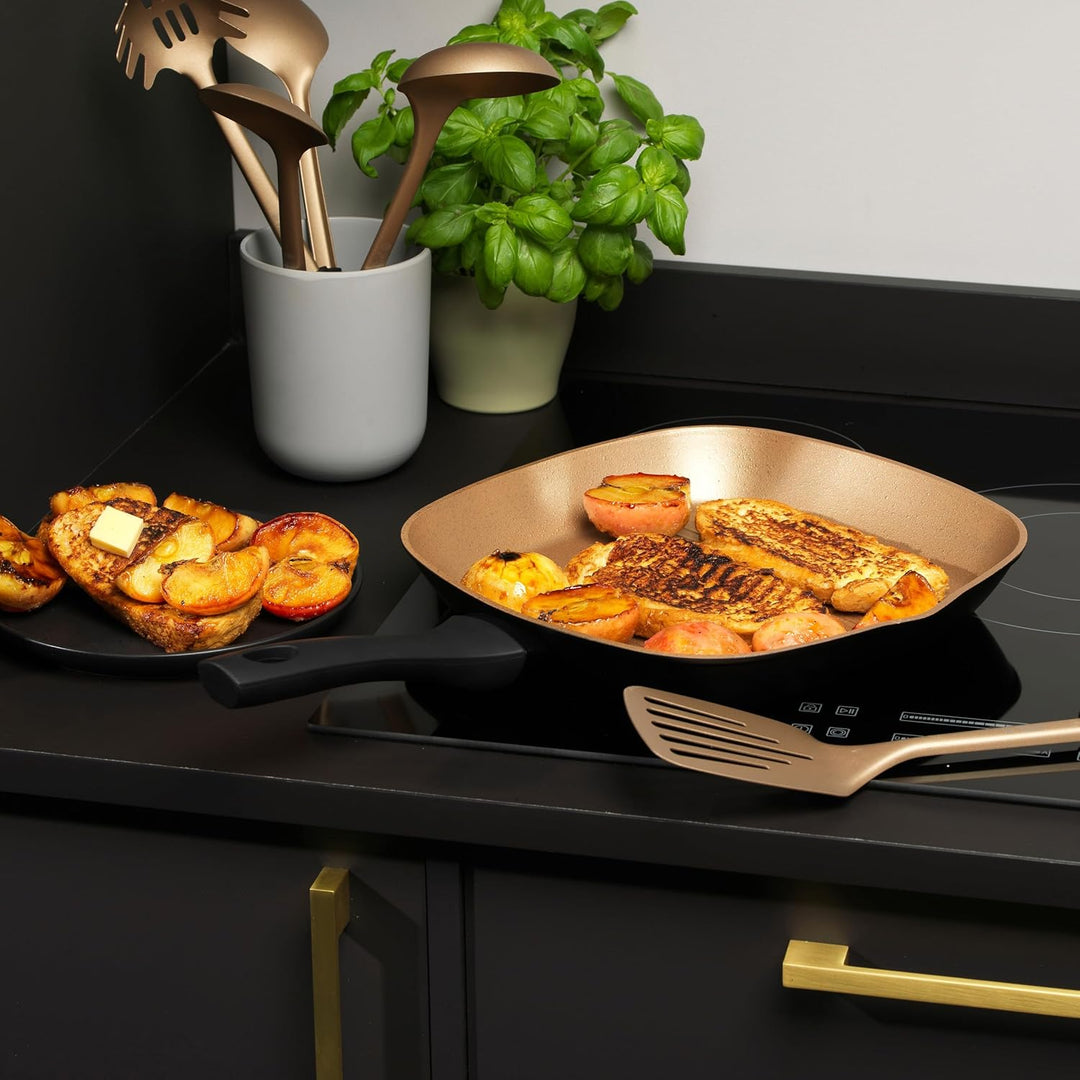 Russell Hobbs RH01674BEU7 Grillpfanne 28cm, opulente Pfanne mit siebenmal robusterer Antihaftbeschic