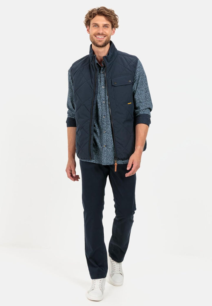 camel active Herren Relaxed Fit 5-Pocket Hose 35W / 32L Night Blue, 35W / 32L Night Blue