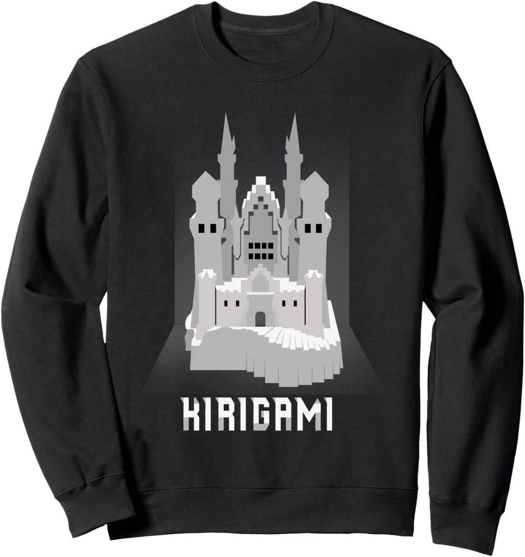 Kirigami Paper Art Castle Pop Up Card Japanese Cut Papers Sweatshirt
