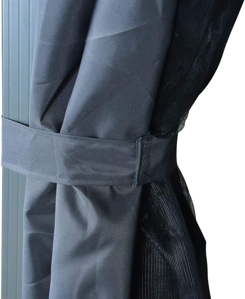 Tidyard Tidyard Gartenpavillion Pavillon Sonnenschutz Festzelt Mit Dach (Anti-UV-PA-Beschichtung),Vo