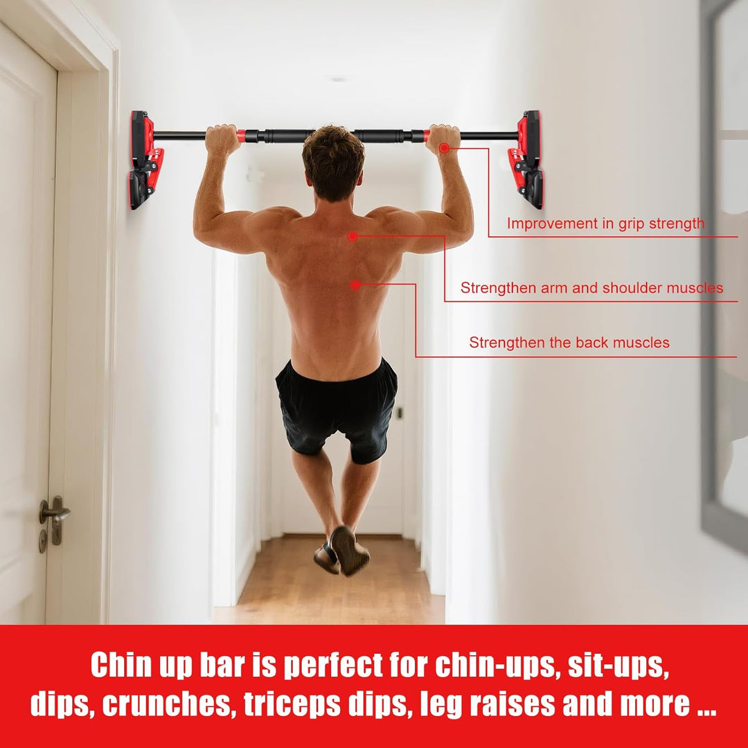 Klimmzugstange für die Tür, Klimmzugstange für Zuhause, 76–100 cm, ohne Schrauben, Heimtrainingsgerä