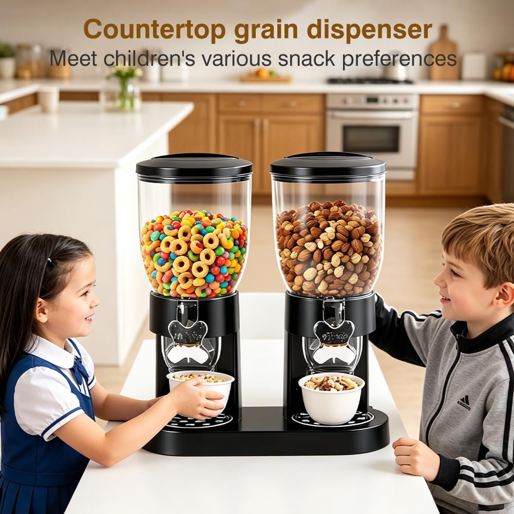 Cereal Dispenser 2L 2er Pack, Luftdichter MüSlispender FüR Die Organisation Cornflakes Spender Des K