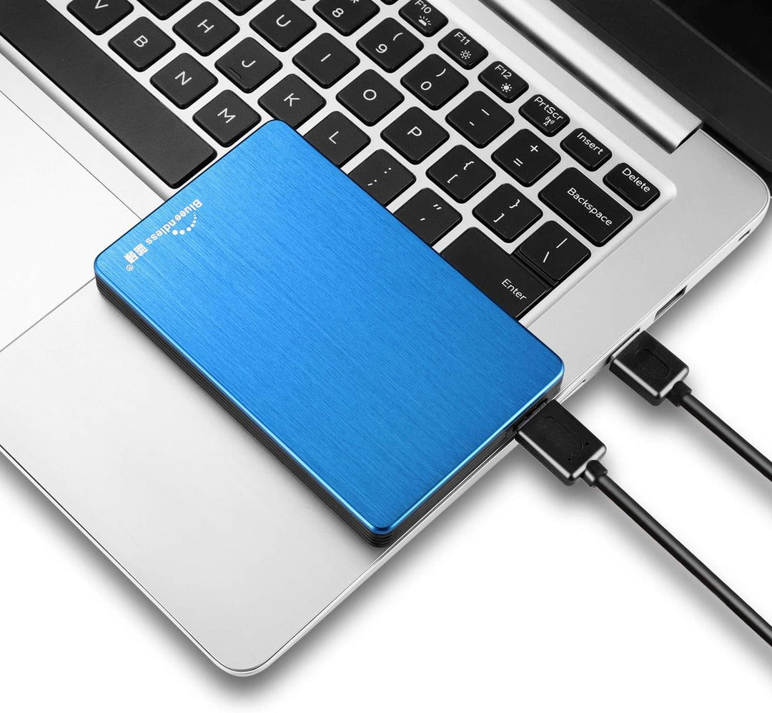 Blueendless Tragbare Externe Festplatte USB 3.0 2,5 Zoll (250GB, blau), Blau 250 GB