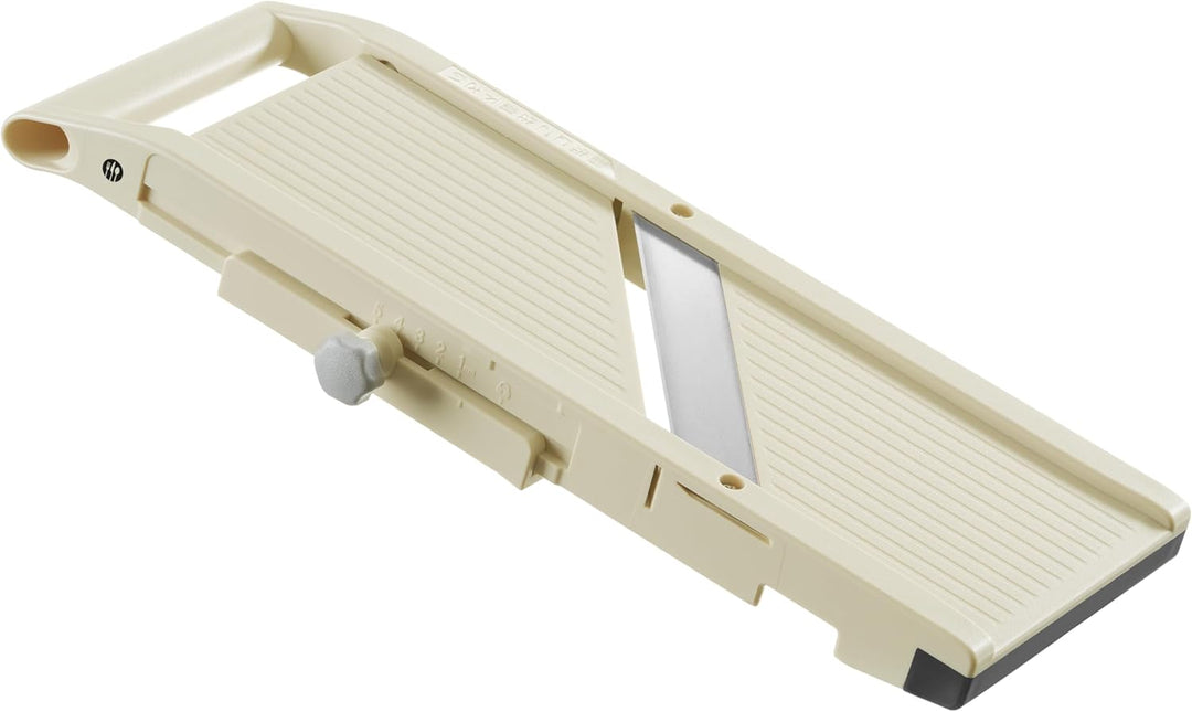HENDI Japanische Mandoline, Shōgun, mit 3 auswechselbaren gezahnte Klingen, Fingerschutz, zum Schnei