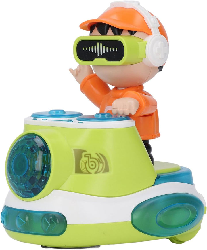 DJ Spielzeug DJ Rock Boy Dancing Toy mit Musik Blinkend Licht Universal Wheel Automatic Bewegung Rob