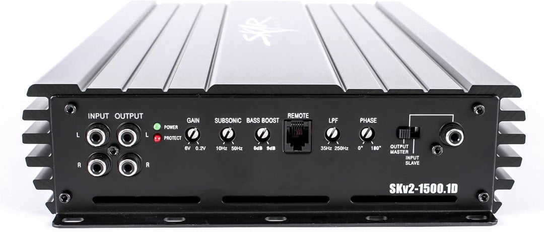 Skar Audio SKv2–1500.1D, 1800 Watt, Klasse D, Mosfet-Monoblock, Subwoofer, Auto-Verstärker SKv2-1500