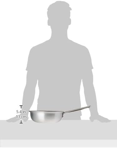 Töpfe Agnelli Pan Platinum bei Stir, Aluminium, Dicke 5 mm, silber, 24 cm Flared, 24 cm