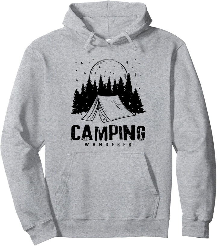Camping Wanderer Wandern Natur Outdoor Pullover Hoodie