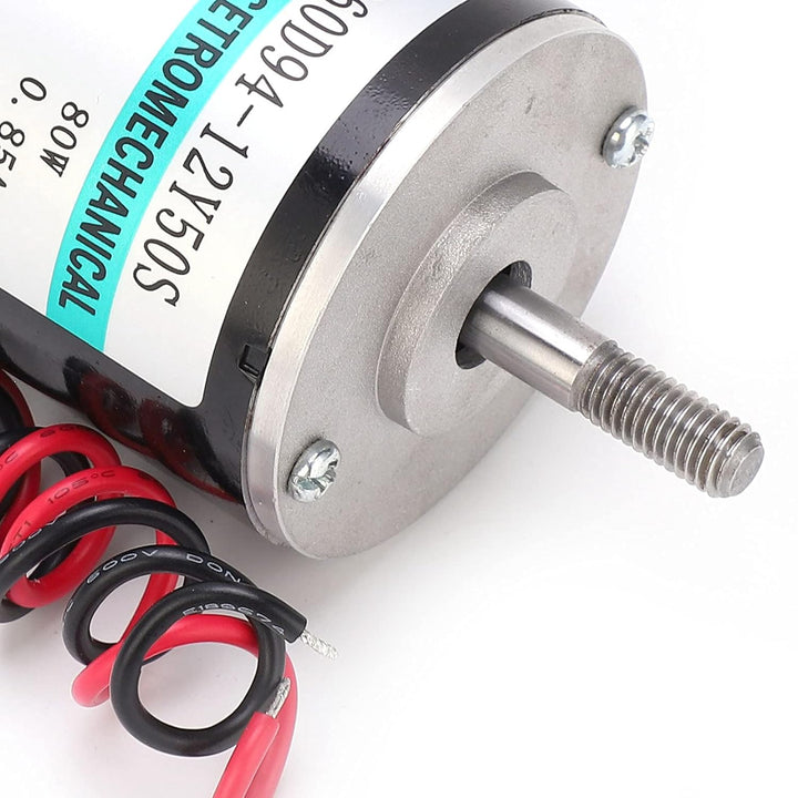 12V 80W DC Motor 4250RPM Hochgeschwindigkeits-Permanentmagnetmotor, CW/CCW und Dual Head (D-Welle &